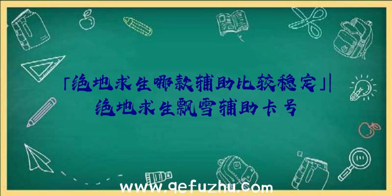 「绝地求生哪款辅助比较稳定」|绝地求生飘雪辅助卡号